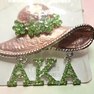 AKA Sorority Logo Hat Pin. New In Package